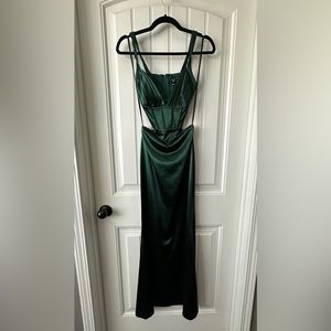 Hunter green formal dress